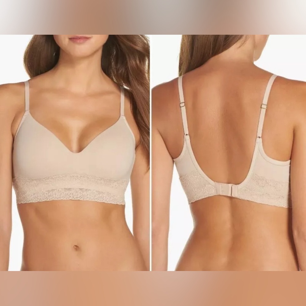 NATORI Bliss Perfection Contour Soft Cup Bralette Sz 30D $66